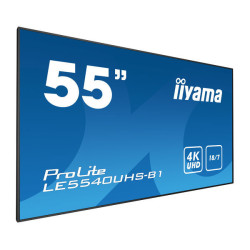 iiyama LE5540UHS-B1 affichage de messages 138,7 cm (54.6") LED 350 cd m² 4K Ultra HD Noir Android 18 7