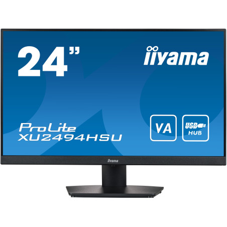 iiyama ProLite XU2494HSU-B2 écran plat de PC 60,5 cm (23.8") 1920 x 1080 pixels Full HD LED Noir iiyama ProLite XU2494HSU-B2 écran plat de PC 60,5 cm (23.8") 1920 x 1080 pixels Full HD LED Noir